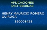 APLICACIONES DISTRIBUIDAS HENRY MAURICIO ROMERO QUIROGA 160001428.