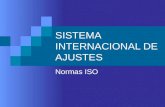 SISTEMA INTERNACIONAL DE AJUSTES Normas ISO. Sistema Internacional de ajustes El sistema internacional de ajustes es un conjunto de normas metrológicas.