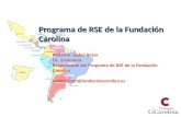 Programa de RSE de la Fundación Carolina Ponente: Isabel Roser Lic. Economía. Responsable del Programa de RSE de la Fundación Carolina Isabel.roser@fundacioncarolina.es.