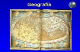 Geografía Ptolemys First World Map, c. AD 150. ¿Qué es la Geografía? Geografía es una representación de todo el mundo conocido, junto con los fenómenos.
