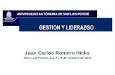 Juan Carlos Romero Hicks San Luis Potosí, S.L.P., 6 de octubre de 2011.