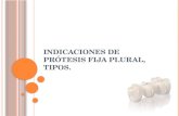 Indicaciones de PFP, TIPOS