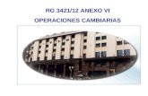 OPERACIONES CAMBIARIAS– ANEXO VI - RG 3421/12 DIRECCION DE INVESTIGACION FINANCIERA. DPTO. INVESTIGACION DE OPERACIONES FINANCIERAS DIV. PREVENCION DE.