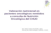 Valoración nutricional en pacientes oncológicos remitidos a consulta de Nutrición Oncológica del CHUO Dra. María Teresa Fernández López Servicio de Endocrinología.