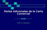 Partes Adicionales de la Carta Comercial Prof. D. Pacheco.