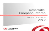 Desarrollo Campaña Interna SERVICIO AL CLIENTE 2012.