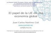 El papel de la UE en una economía global Juan Carlos Martínez Coll  coll@uma.es La Nueva Unión Europea: Retos ante la globalización IV CONGRESO.