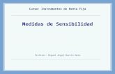 Medidas de Sensibilidad Curso: Instrumentos de Renta Fija Profesor: Miguel Angel Martín Mato.