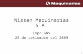 1 Nissan Maquinarias S.A. Expo GNV 25 de setiembre del 2009.