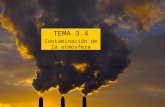 TEMA 3.4 Contaminación de la atmósfera. Hidrocarburos. Los de origen antrópico se forman en arrozales, depuradoras y vertederos (CH 4 por descomposición),