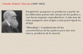 Charles Robert Darwin (1809-1882) Pangénesis: pangenes se producen a partir de las diferentes partes del cuerpo de los padres y van hacia órganos reproductivos.