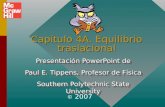 Capítulo 4A. Equilibrio traslacional Presentación PowerPoint de Paul E. Tippens, Profesor de Física Southern Polytechnic State University Presentación.