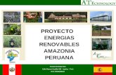 PROYECTO ENERGIAS RENOVABLES AMAZONIA PERUANA Amazon Energy SAC Calle Ramon Castilla 426 - Iquitos - Perú RUC 20528499423 1.