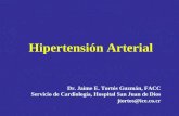 Hipertensión Arterial Dr. Jaime E. Tortós Guzmán, FACC Servicio de Cardiología, Hospital San Juan de Dios jtortos@ice.co.cr.