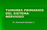 TUMORES PRIMARIOS DEL SISTEMA NERVIOSO Dr. Bernardo Morales C.