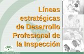Líneas estratégicas de Desarrollo Profesional de la Inspección.
