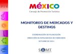 COORDINACIÓN DE PLANEACIÓN DIRECCIÓN DE INTELIGENCIA DE MERCADOS OCTUBRE DE 2011 MONITOREO DE MERCADOS Y DESTINOS.