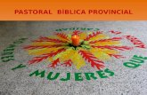 PASTORAL BÍBLICA PROVINCIAL Misioneros Claretianos Colombia Occidental.