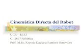 Cinemática Directa del Robot UCR – ECCI CI-2657 Robótica Prof. M.Sc. Kryscia Daviana Ramírez Benavides.