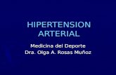 HIPERTENSION ARTERIAL Medicina del Deporte Dra. Olga A. Rosas Muñoz.