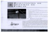 Cap. 4 - RESULTANTES DE SISTEMAS DE FORÇAS