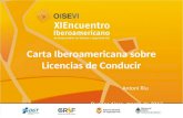 Carta Iberoamericana sobre Licencias de Conducir Antoni Riu Buenos Aires, marzo de 2012.