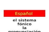 Español el sistema fónico la pronunciación. a araña.