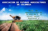 ASOCIACION DE FUTUROS AGRICULTORES DE COLOMBIA Ruta de operatividad de la AFA de C a nivel local, Regional y Nacional.