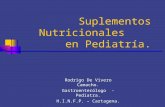 Suplementos Nutricionales en Pediatría. Rodrigo De Vivero Camacho. Gastroenterólogo - Pediatra. H.I.N.F.P. – Cartagena.