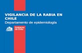 VIGILANCIA DE LA RABIA EN CHILE Departamento de epidemiología.