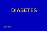 DIABETES JUNIO 2008. DIABETES - DEFINICION Desorden Metabólico Generalizado Caracterizado por Hiperglucemia Crónica Deficit Absoluto o Relativo de Insulina.
