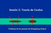Sesión 3: Teoría de Grafos Problema de los puentes de Königsberg [Euler]