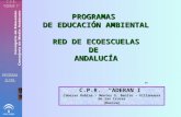 PROGRAMAS DE EDUCACIÓN AMBIENTAL RED DE ECOESCUELAS DE ANDALUCÍA C.P.R. ADERAN I Cabezas Rubias – Montes S. Benito – Villanueva de las Cruces (Huelva)