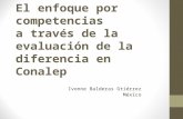 El enfoque por competencias a través de la evaluación de la diferencia en Conalep Ivonne Balderas Gtiérrez México.