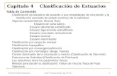 Curso Procesos Estuarinos José V. Chang Gómez, Ing. M. Sc.. 1 Capitulo 4 Clasificación de Estuarios Tabla de Contenido Clasificación de estuarios de acuerdo.