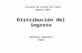 Distribución del ingreso Verónica Amarante Cepal Escuela de Verano de Cepal Agosto 2013.