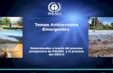 Determinados a través del proceso prospectivo de PNUMA y el proceso del GEO-5 Temas Ambientales Emergentes.