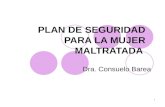 1 PLAN DE SEGURIDAD PARA LA MUJER MALTRATADA Dra. Consuelo Barea.