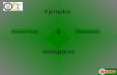Ejemplos & Wikispaces Aspecto VisualOrganización.