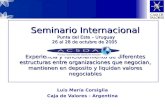 Seminario Internacional Punta del Este – Uruguay 26 al 28 de octubre de 2005 Experiencia y funcionamiento de diferentes estructuras entre organizaciones.