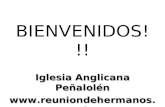 BIENVENIDOS!!! Iglesia Anglicana Peñalolén .