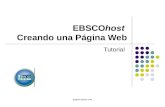 Support.ebsco.com EBSCOhost Creando una Página Web Tutorial.