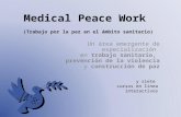 Medical Peace Work (Trabajo por la paz en el ámbito sanitario) Un área emergente de especialización en trabajo sanitario, prevención de la violencia y.