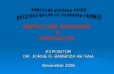 INFECCION URINARIA Y EMBARAZO EXPOSITOR DR. JORGE G. BARBOZA RETANA Noviembre 2008.