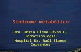 Síndrome metabólico Dra. María Elena Rivas G. Endocrinología Hospital Dr. Raúl Blanco Cervantes.