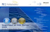 Seguridad en SQL Server 2005 Hector Minaya, MCSD, MCT hminaya@mr2solutions.net.