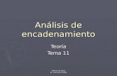 Minería de datos Dr. Francisco J. Mata Análisis de encadenamiento Teoría Tema 11.