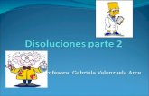 Profesora: Gabriela Valenzuela Arce DISPERSIONES Las mezclas también son llamadas dispersiones; sus componentes reciben el nombre de disolvente (fase.