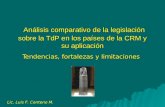 Análisis comparativo de la legislación sobre la TdP en los países de la CRM y su aplicación Análisis comparativo de la legislación sobre la TdP en los.