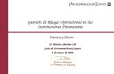 Gestión de Riesgo Operacional en las Instituciones Financieras Presente y Futuro D. Marino Sánchez-Cid Socio de PricewaterhouseCoopers 8 de marzo de 2000.